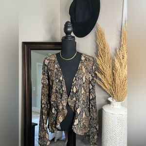 Snakeskin blouse